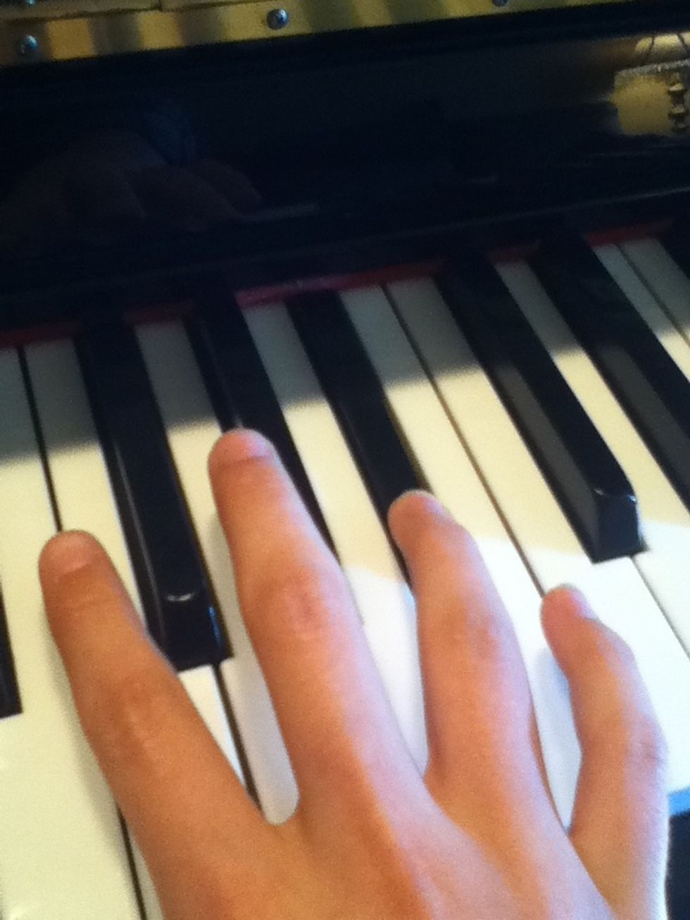 Play a B flat with your fourth finger.