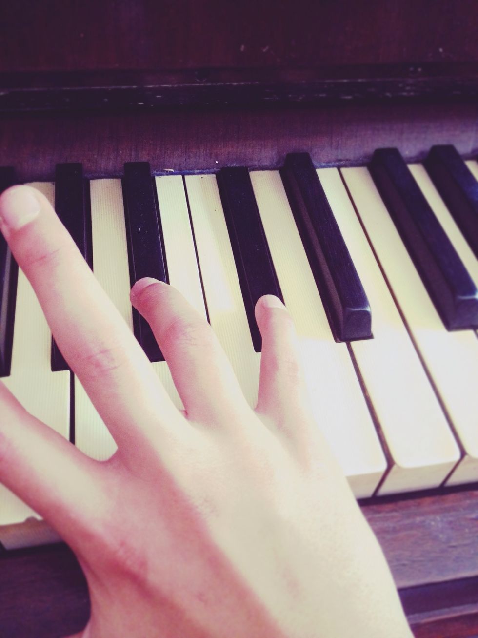 Play a #C (above the #F)