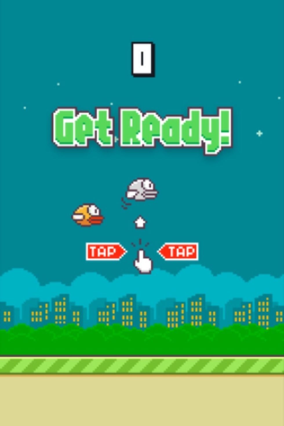 Play a couple of times until you find the right tapping beat to keep you in the same position. It's about every second I think.