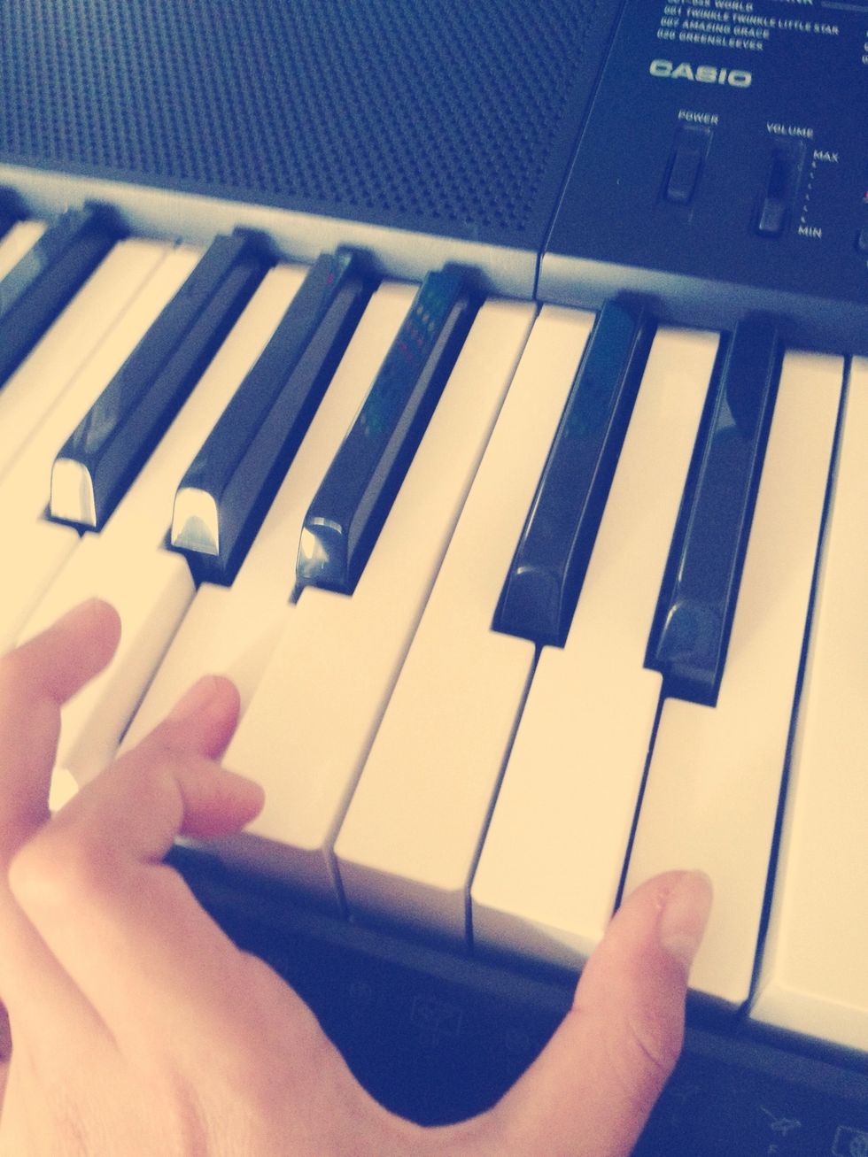 Play A & E. This is played with the #C & D.