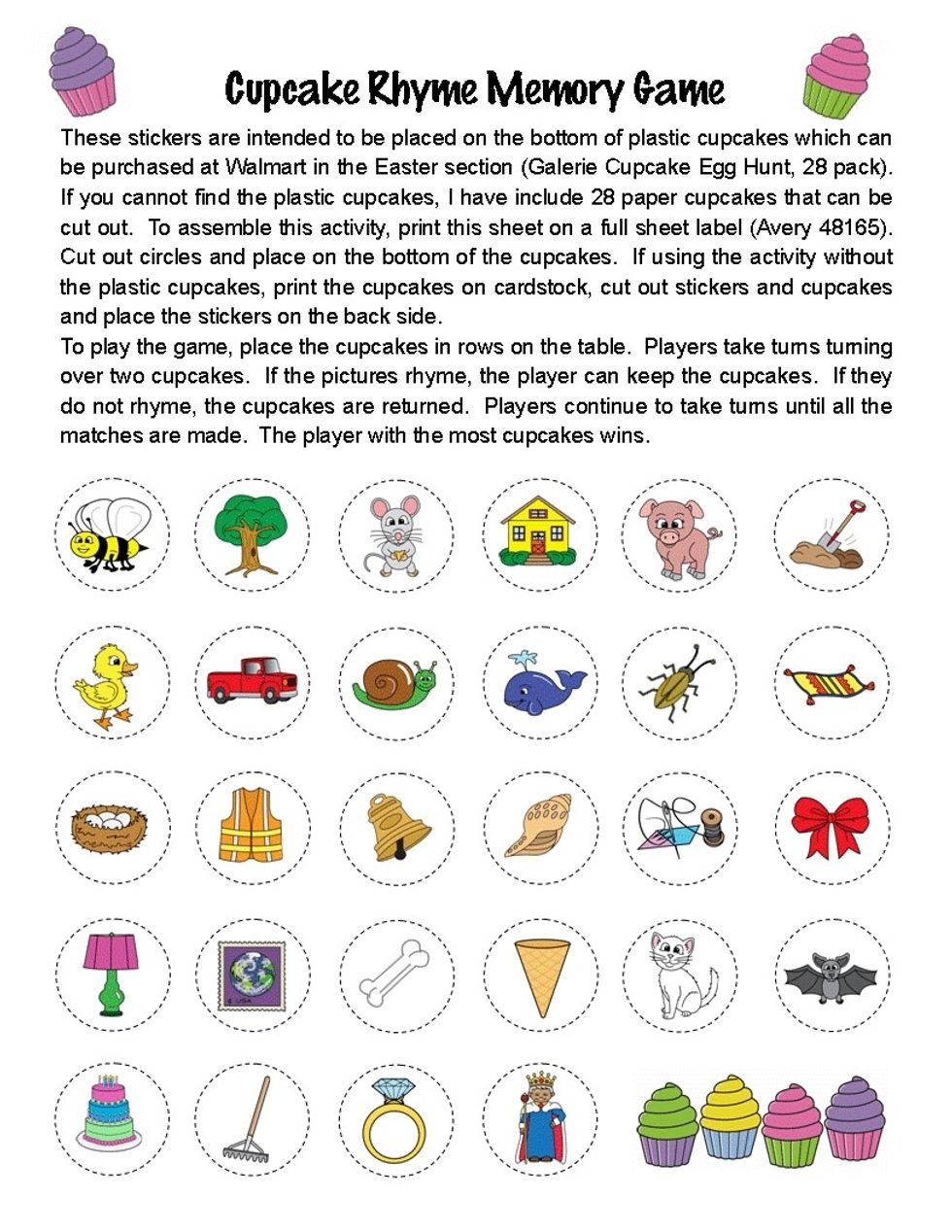 Playing rhyming games will help you to work your brain and improve your memory!