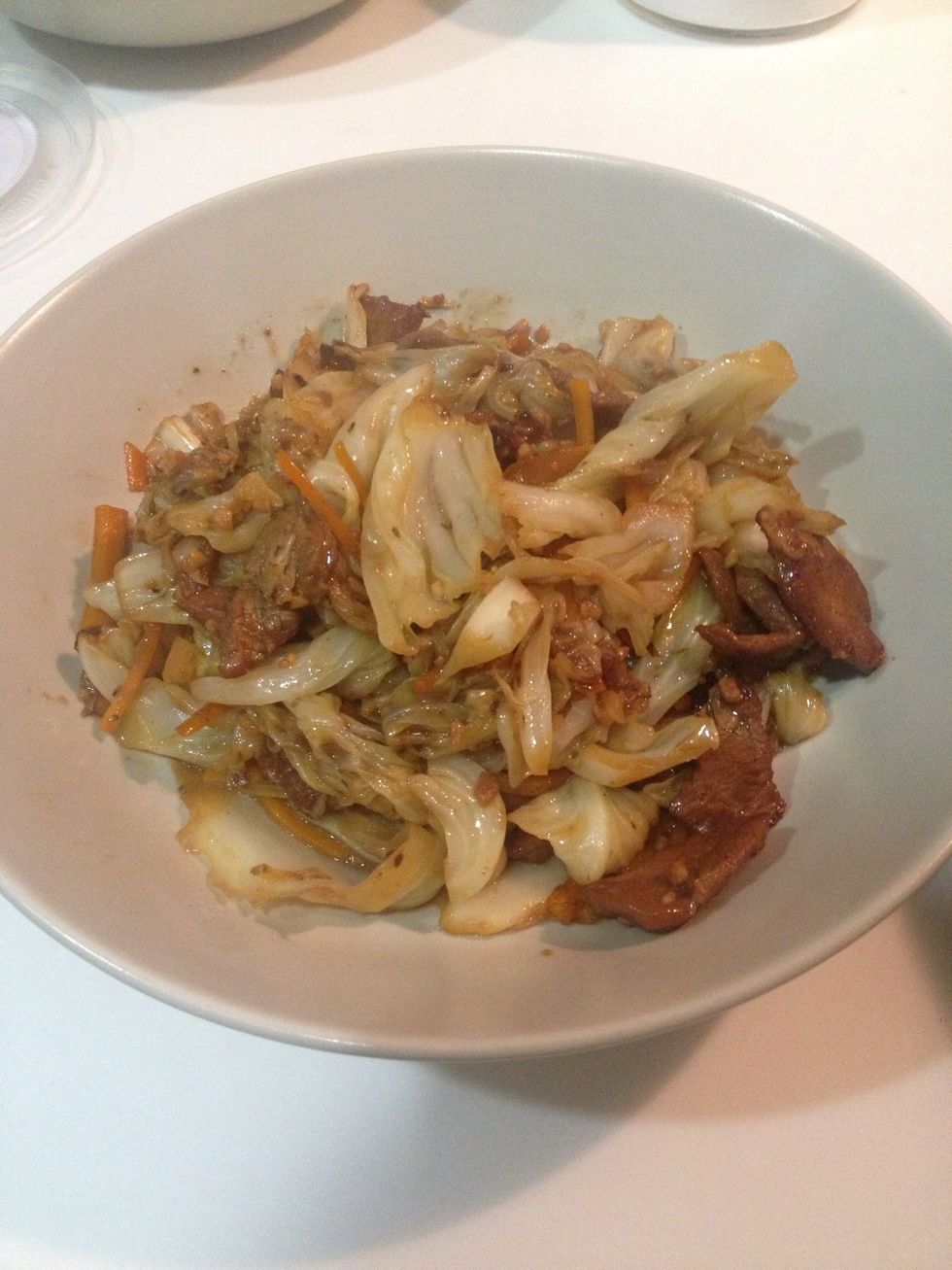Pls refer to my previous guide how to stir fry cabbage.