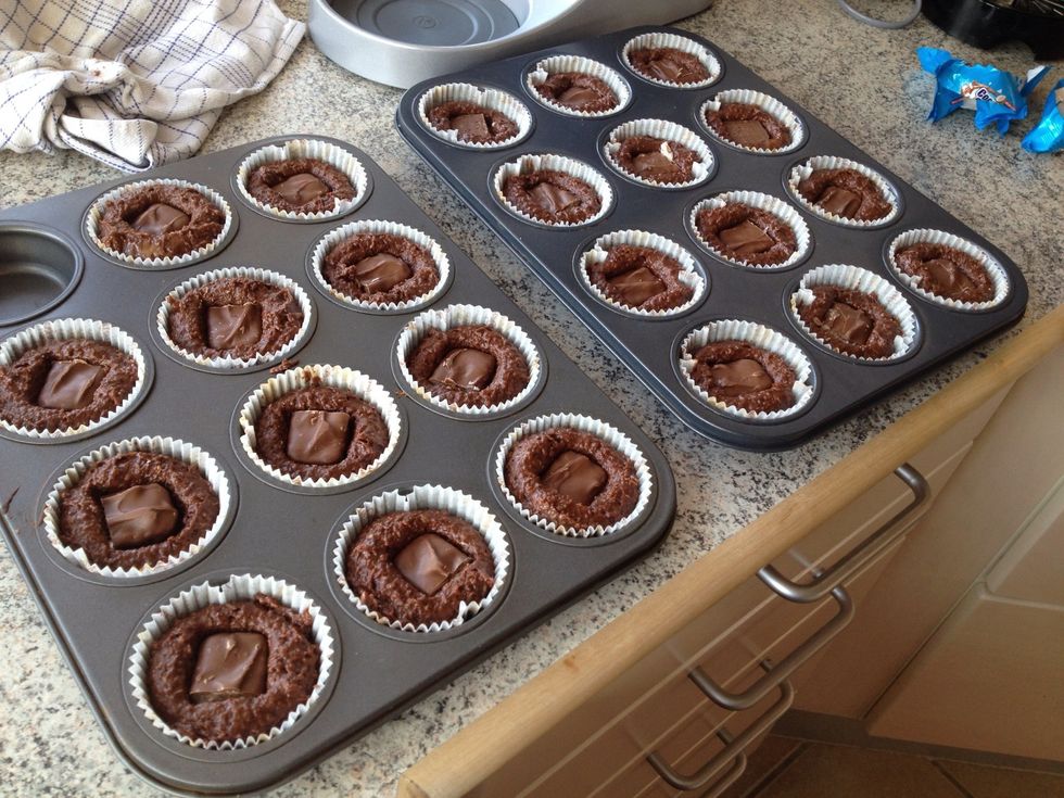 Plug a bounty into each cupcake