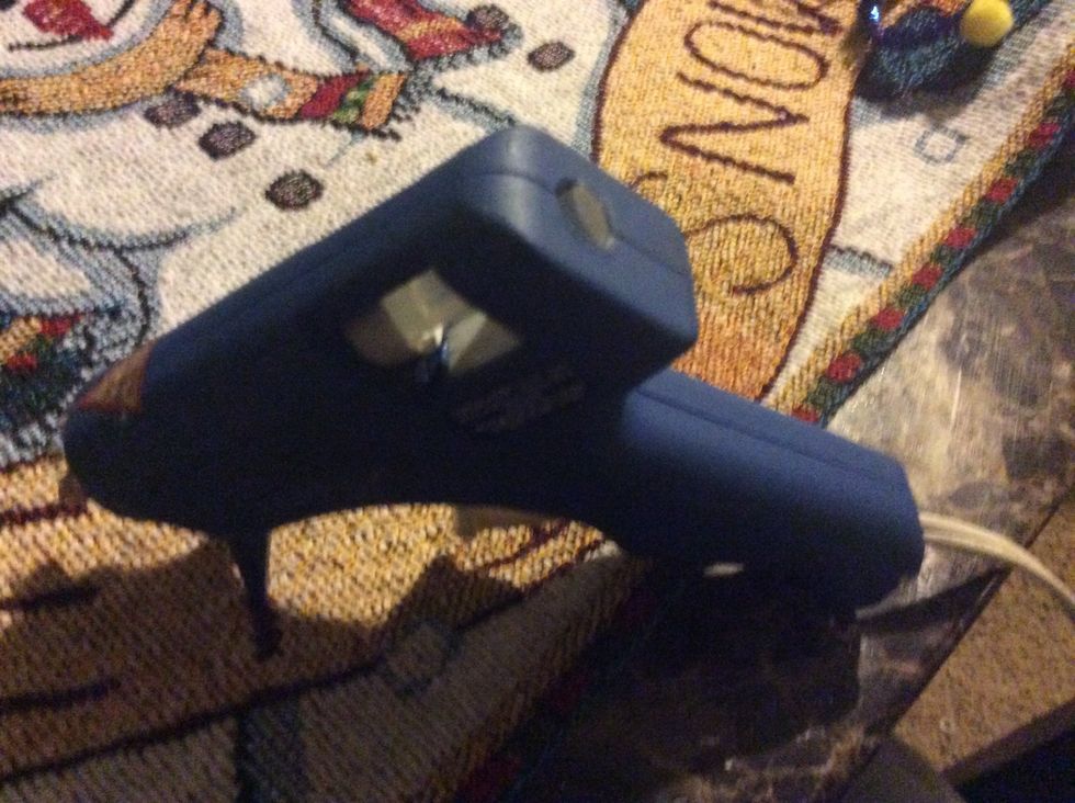 Plug in hot glue gun