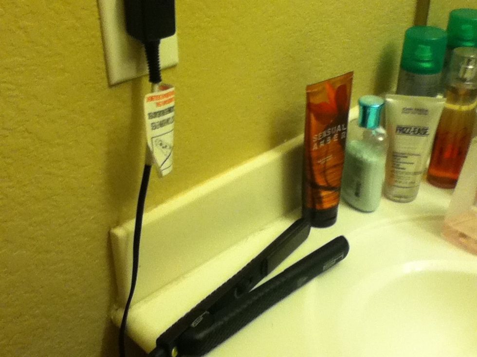 Plug it in obviously. Away from any water and away from young kids