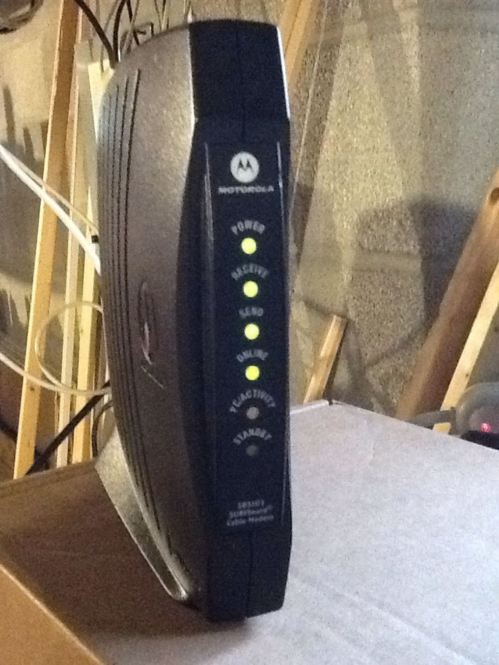 Plug the cable thing in, wait for all lights that were on before come on again