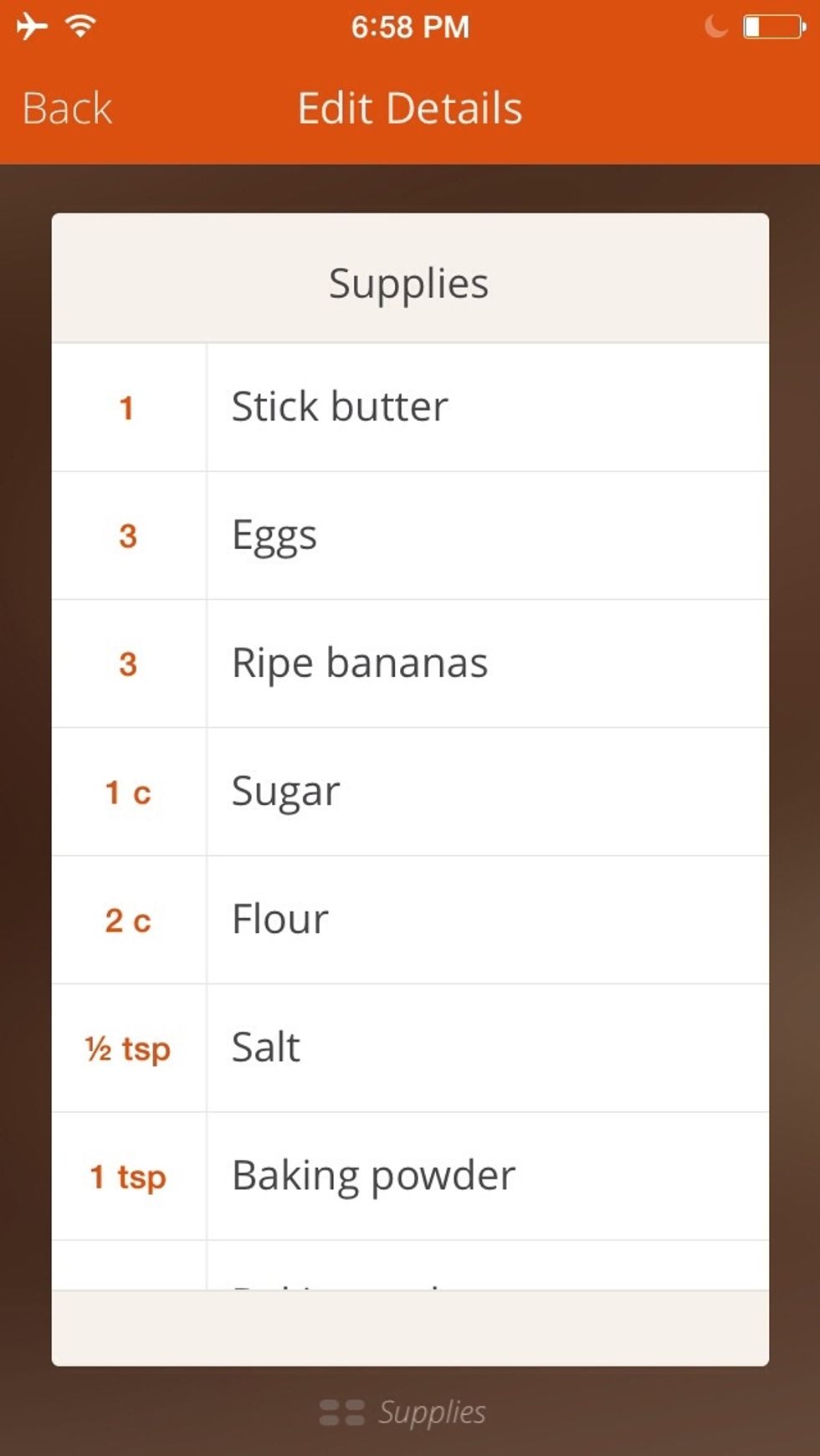 Plus 1 cup of walnuts, 1 tsp baking soda and 1tsp cinnamon. Remember to use butter at room temperature. You want to use super ripe mushy banana for this recipe.