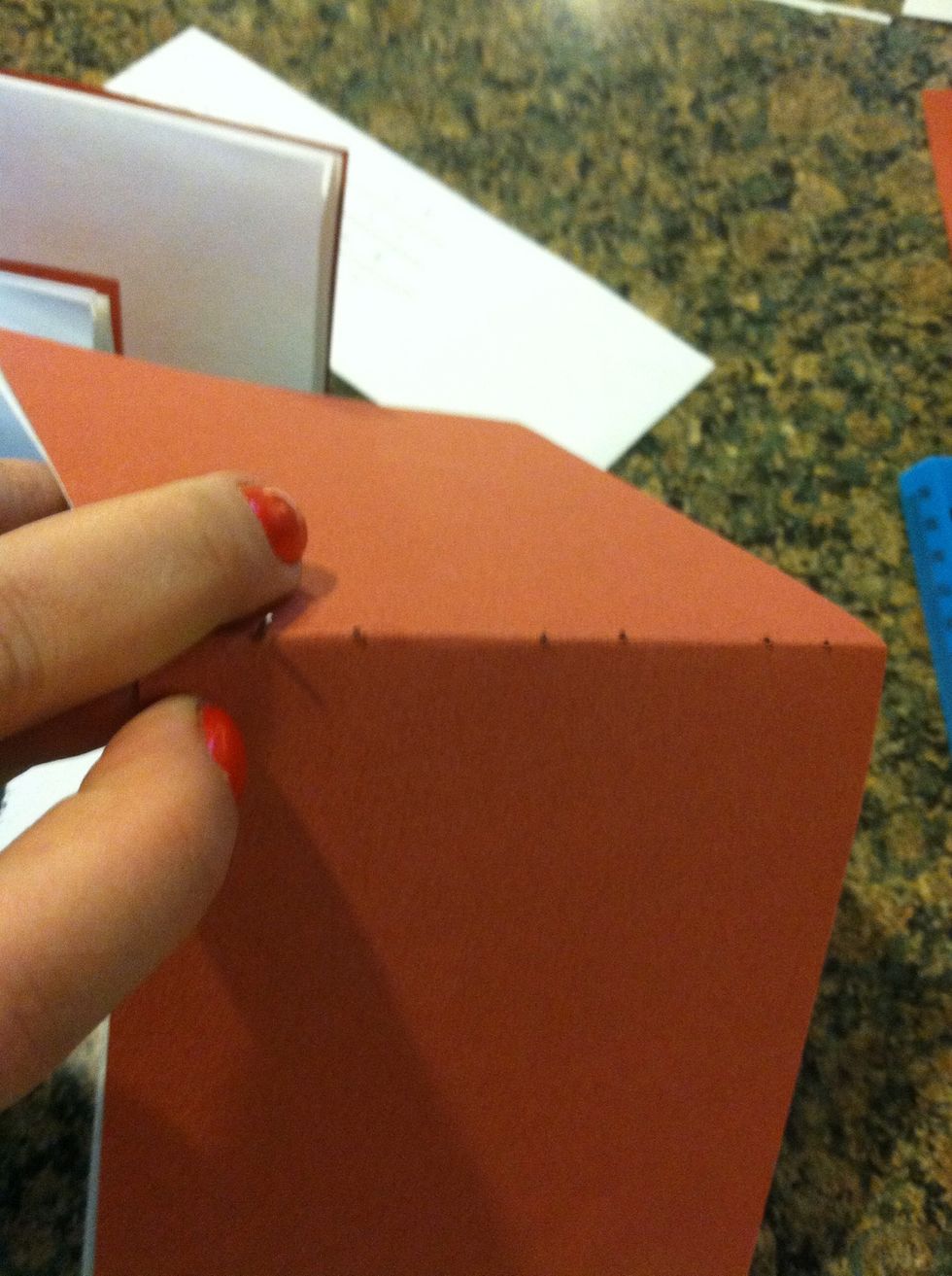 Poke holes into the spine