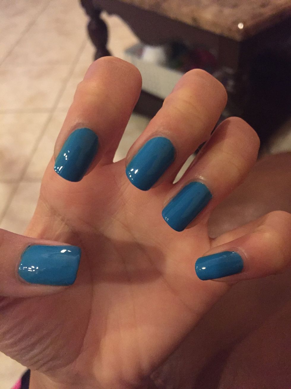 Polish on a second coat of it