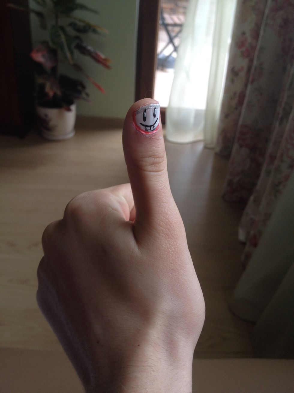 Polish your nails in a funny way (make sure to check out my nail polishing tutorial about how to draw a smiling face on your nail).