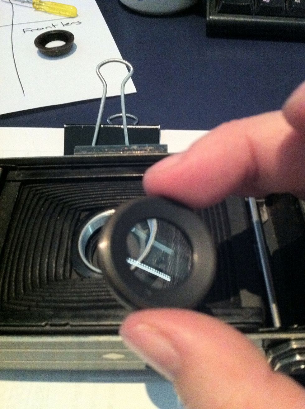 Polish your rear lens element. Make Sure it is all shiny and screw it back into place