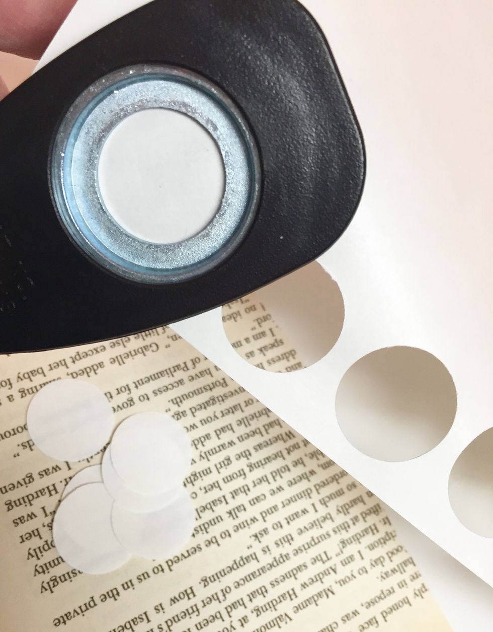 POLKA DOT EGG: punch circles from Artist-tac sheet; you'll need about 8-10.