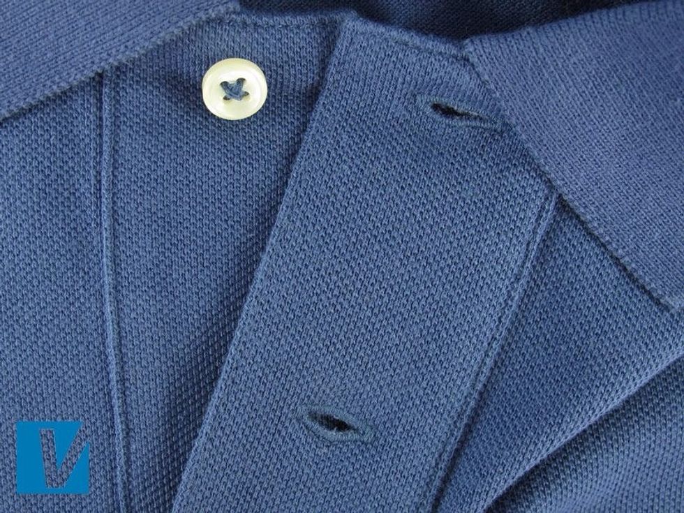 Polo by Ralph Lauren polo shirts feature very neatly stitched and finished button holes.