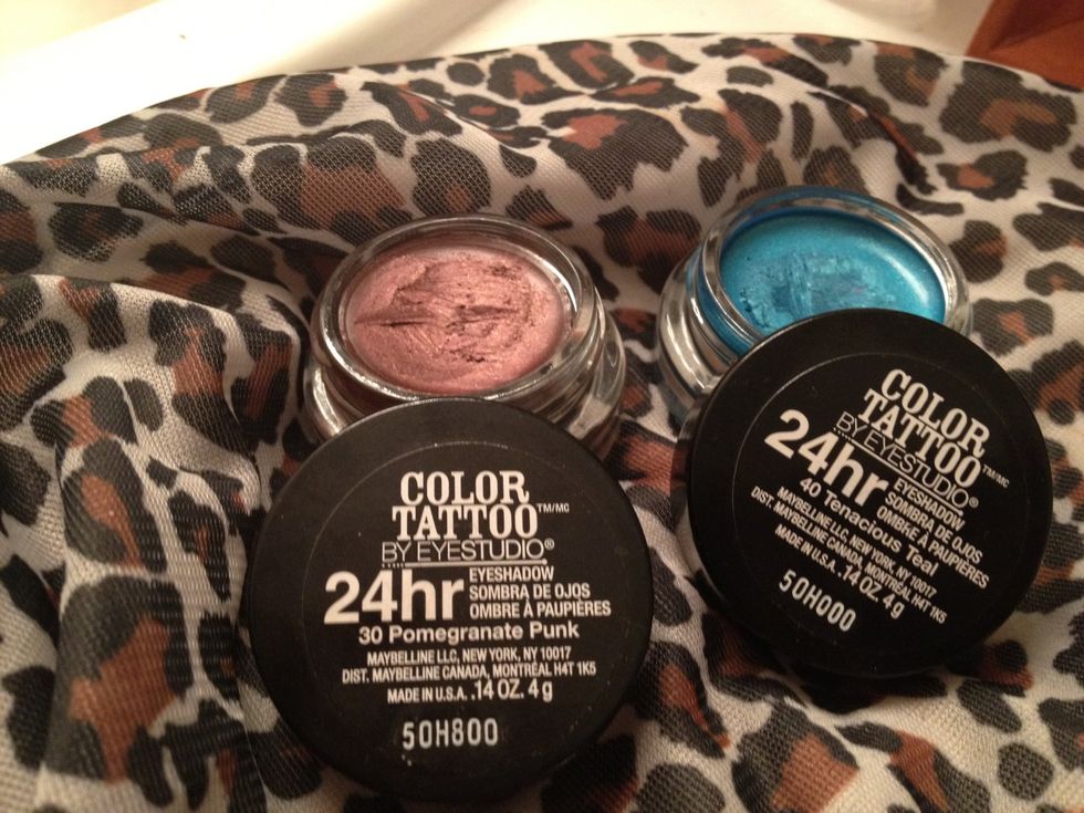 Pomegranate Punk and Tenacious Teal These Eyeshadows are super creamy and can be worn alone or paired up with other colors