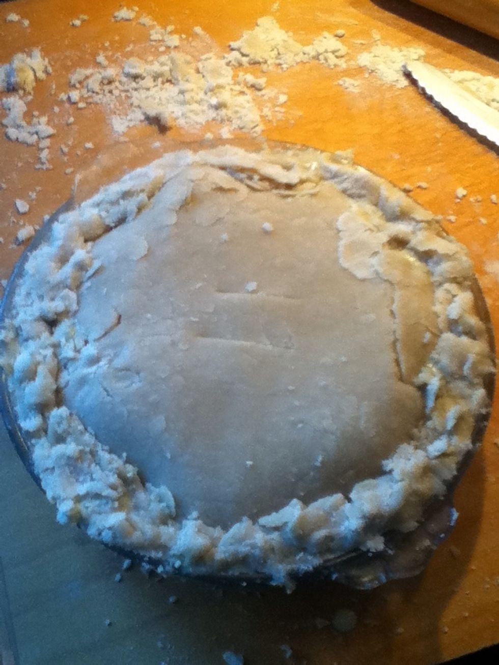 Pon mas masa en la tarta