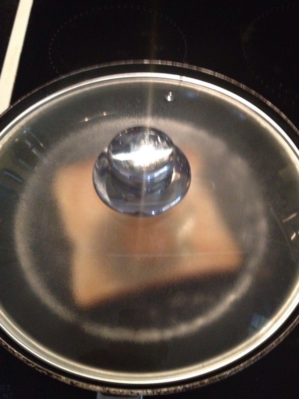 Pop a lid on it till the egg is the way you like it