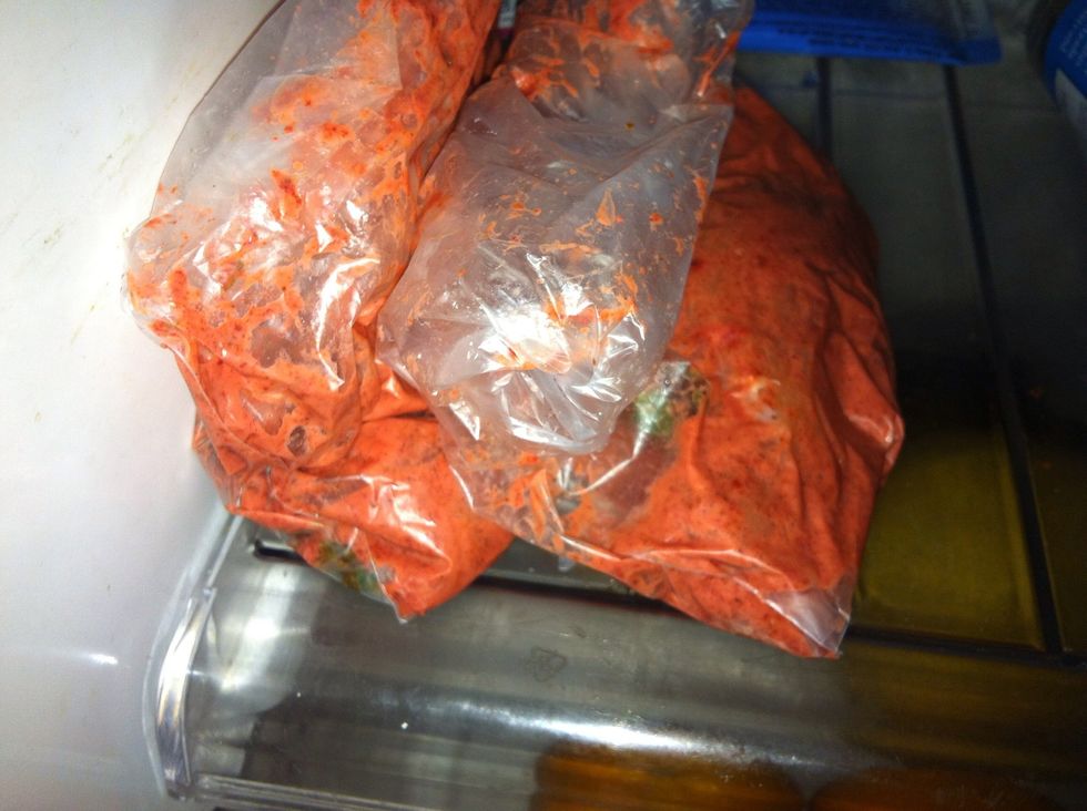 Pop it in the Fridge from anything from 2-3 hours to as much as 24 hours.