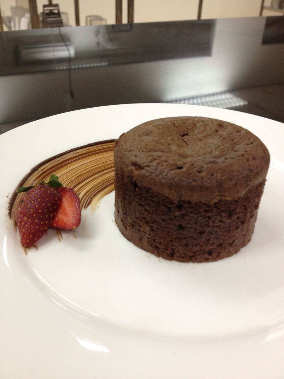 Pop it on to a plate, design it however you like and.....