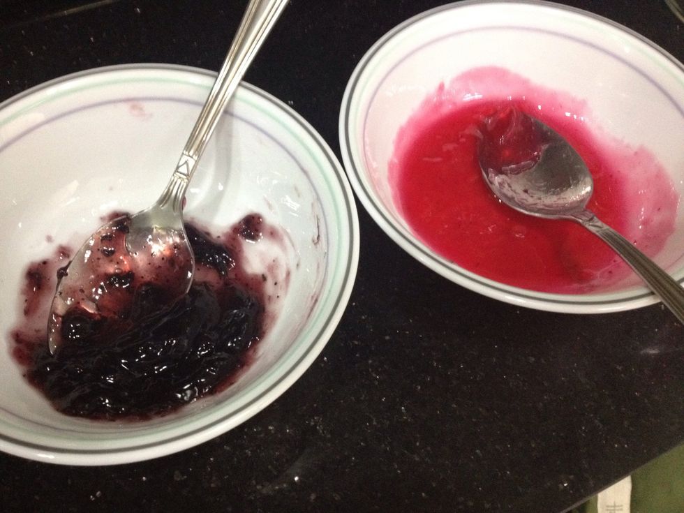 Pop them in the microwave for around 30 seconds to loosen them up a little, for easier spreading.