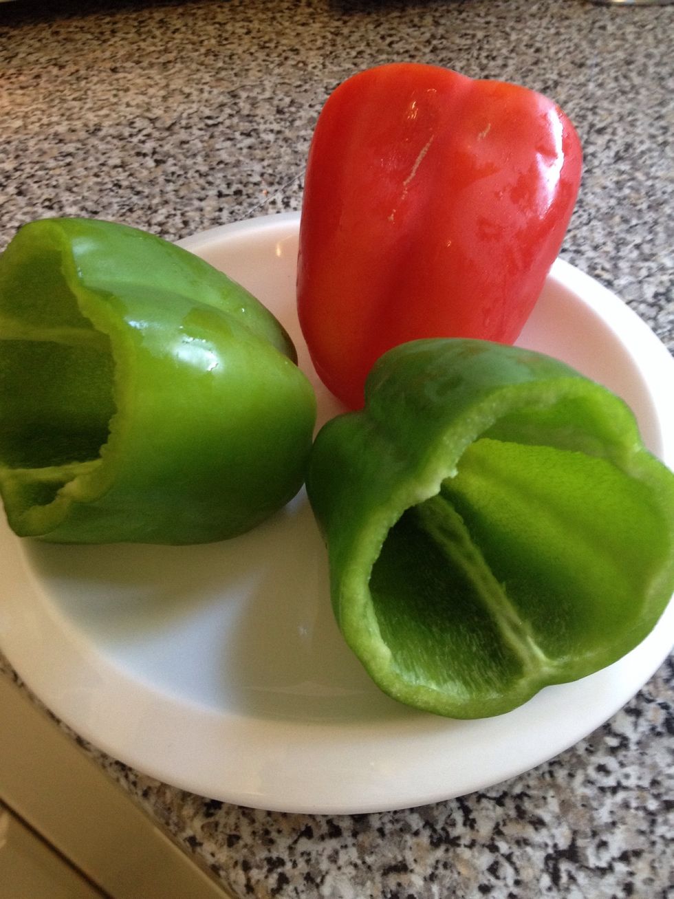 Pop them on a plate, here you can either microwave or oven cook them, I microwaved on a 900watt for around 5 minutes. Until they are soft.