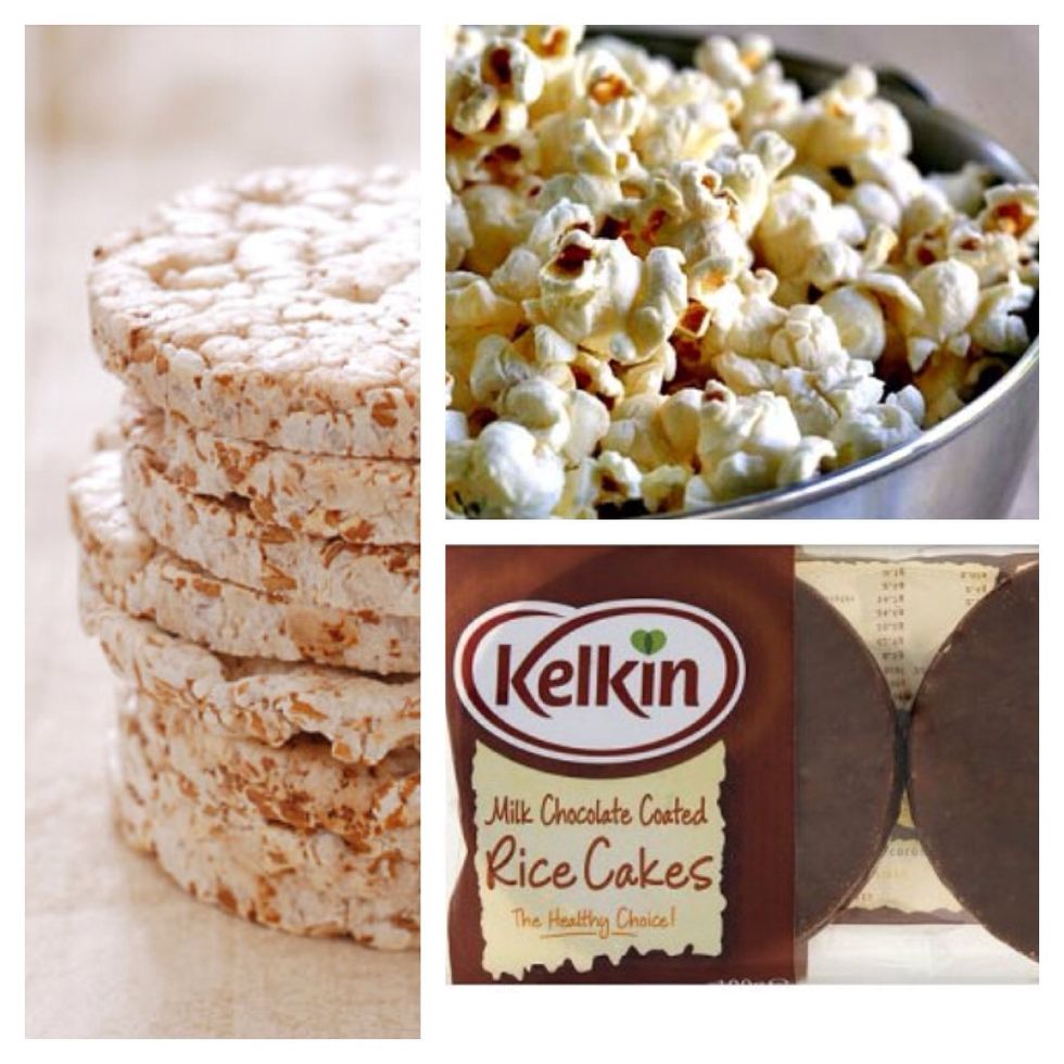Popcorn lightly sweetened or salted is a great low cal snack. Rice cakes are also super low cal & fat. You can also get chocolate covered rice cakes at just 82 calories! Eat the choc ones wisely ;)
