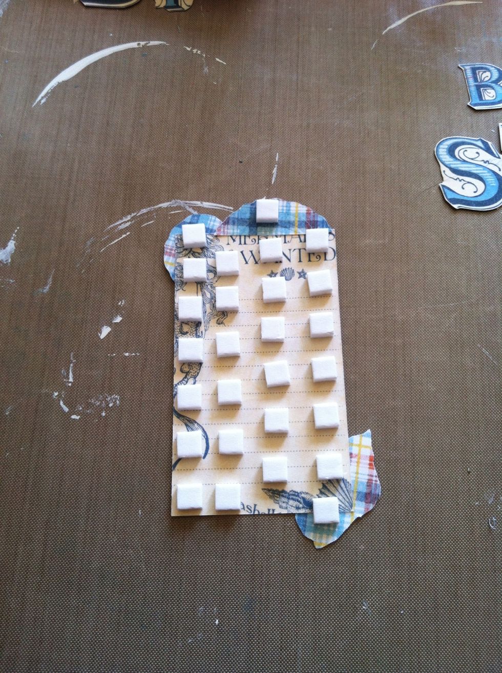 Popdot the entire back of your lighthouse card!