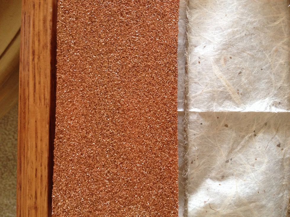 Position and place. Set a book on top for 10 min or so till dry and secure