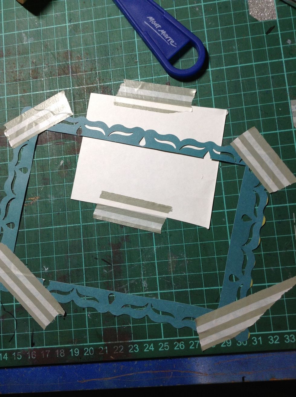 Position as desired and tape down securely