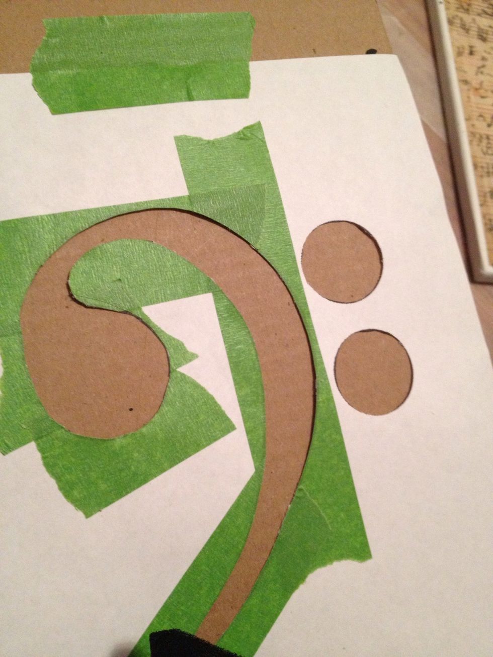 Position on a nice piece of cardboard or foam board and tape down.