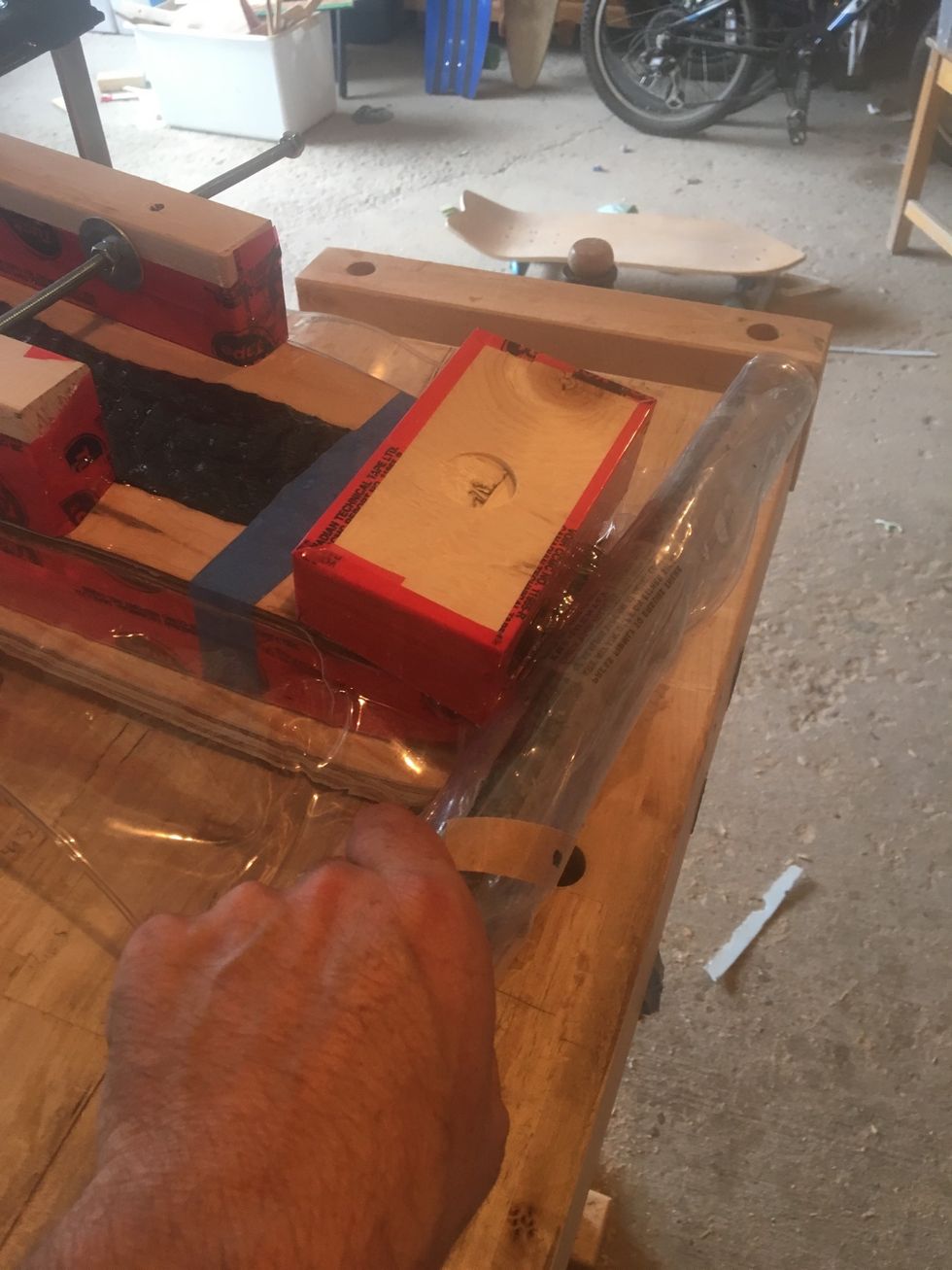 Position tail caul as depicted.