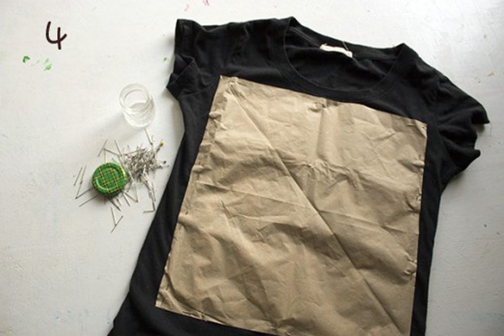 Position the pattern on the t-shirt.