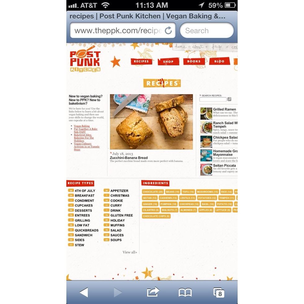 Post Punk Kitchen is another amazing all vegan website. Everything I made from this website came out amazing and i learned that you don't have to sacrifice any flavor when becoming a vegan.
