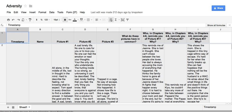 Post student responses for all to see.