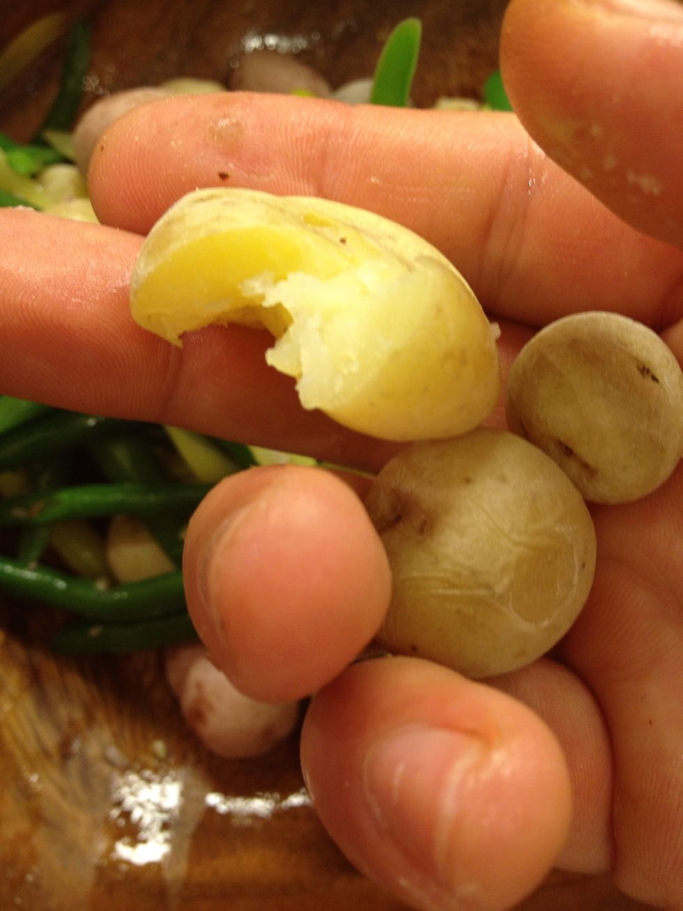 Potatoes... Crush some to release tension.