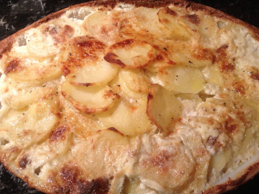 Potatoes will develop a perfectly golden brown color.