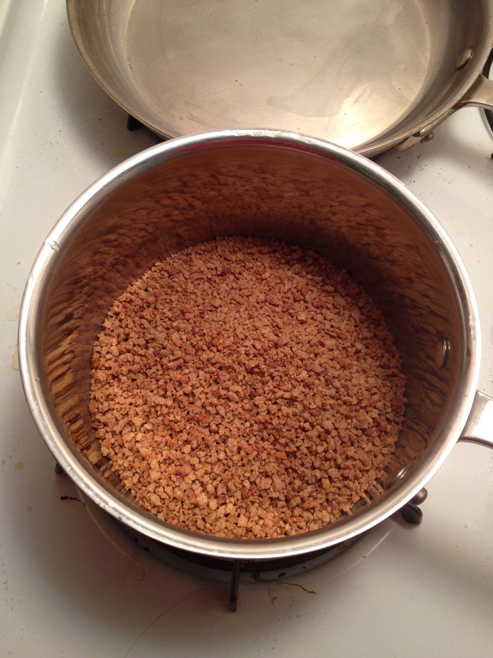 Pour 1 1/2 cups into a sauce pan.