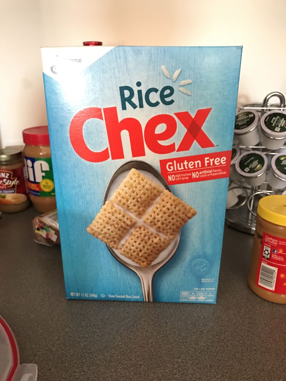 Pour 1 box of check into a mixing container... helpful if it has a lid