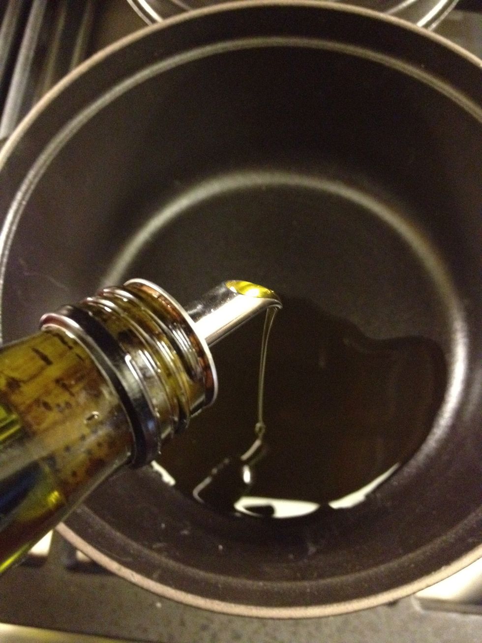 Pour a good amount of oil