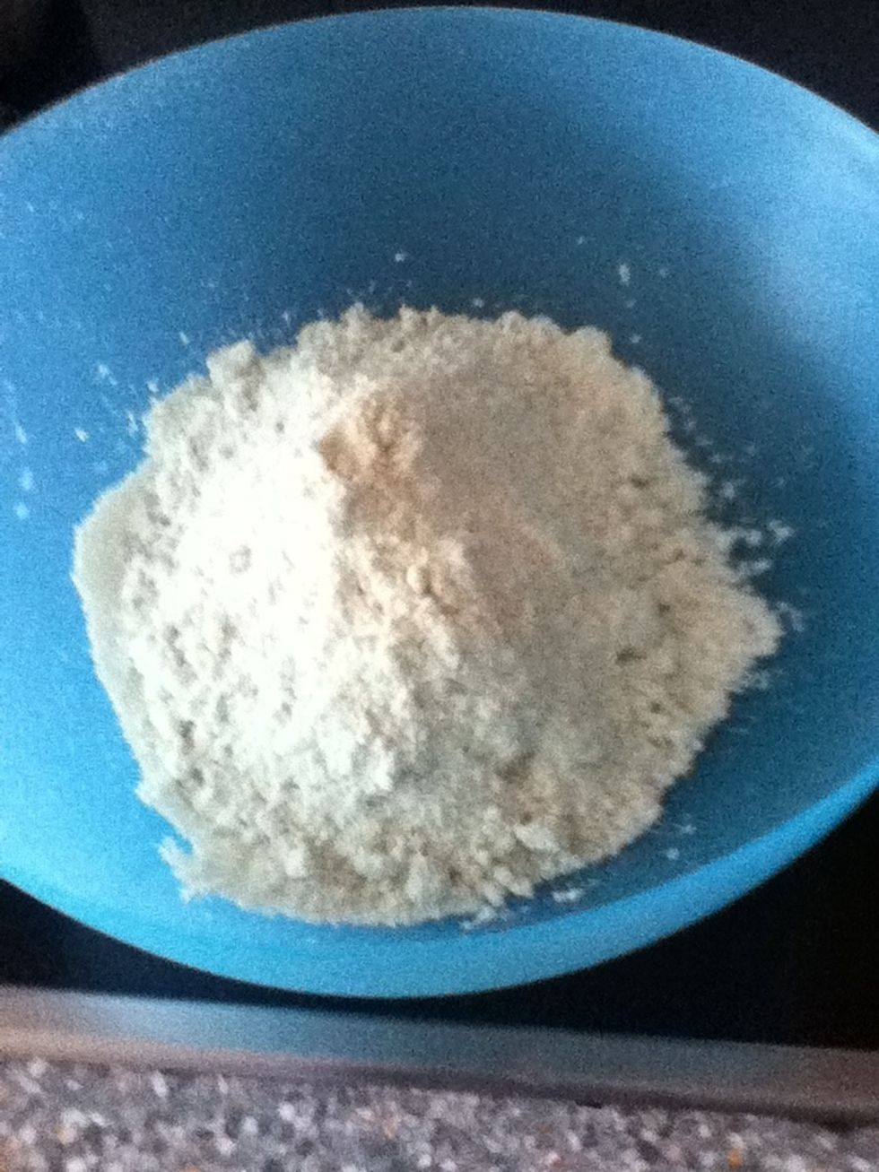 Pour all of the mix into a large mixing bowl