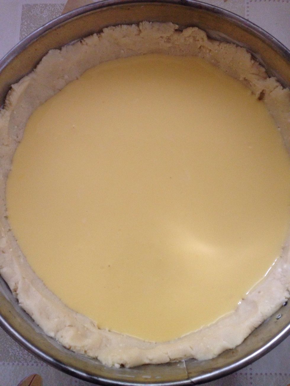 Pour all over the crust