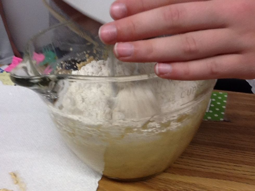 Pour all the ingredients in the bowl and beat well!