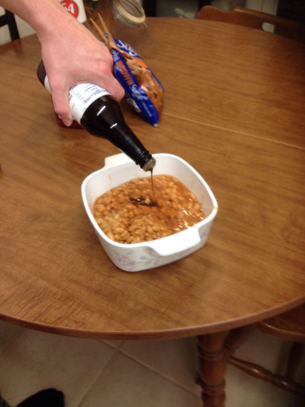 Pour as much worchestire sauce as needed for desired taste.