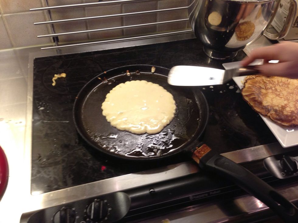 pour batter into the pan