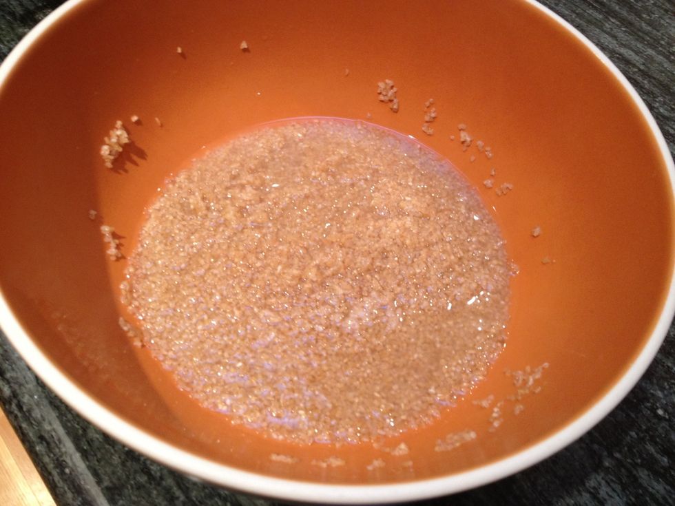 Pour boiling hot water on top. You want just enough to cover the bulgur. Let it stand for about 12-15 minutes, until just tender. As the bulgur cooks, check to see if you need to add more water.