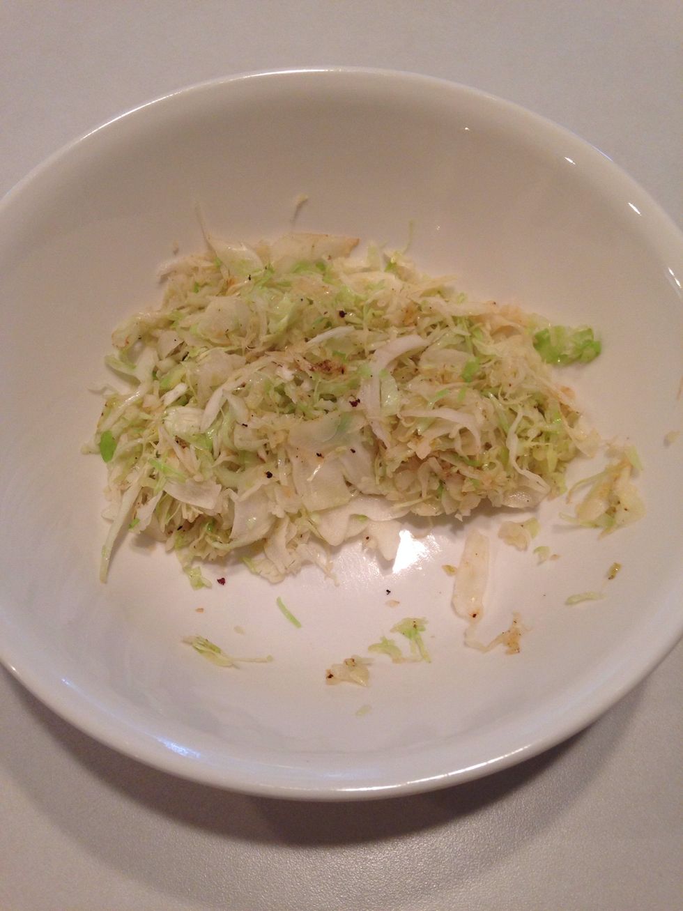 Pour coleslaw into a separate bowl. Cover with foil to keep warm.