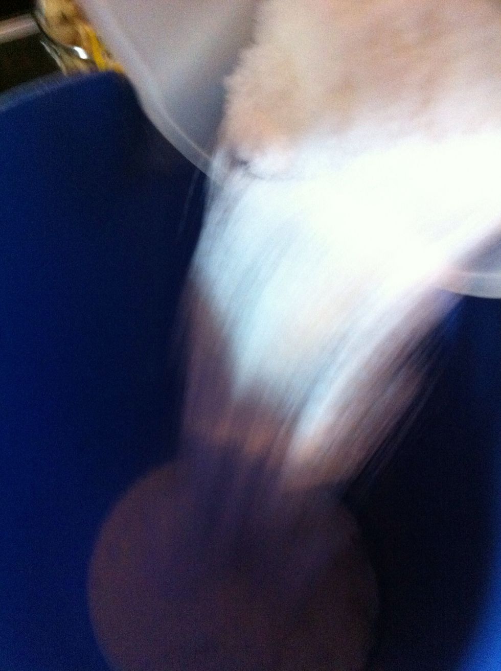 Pour directly into container.