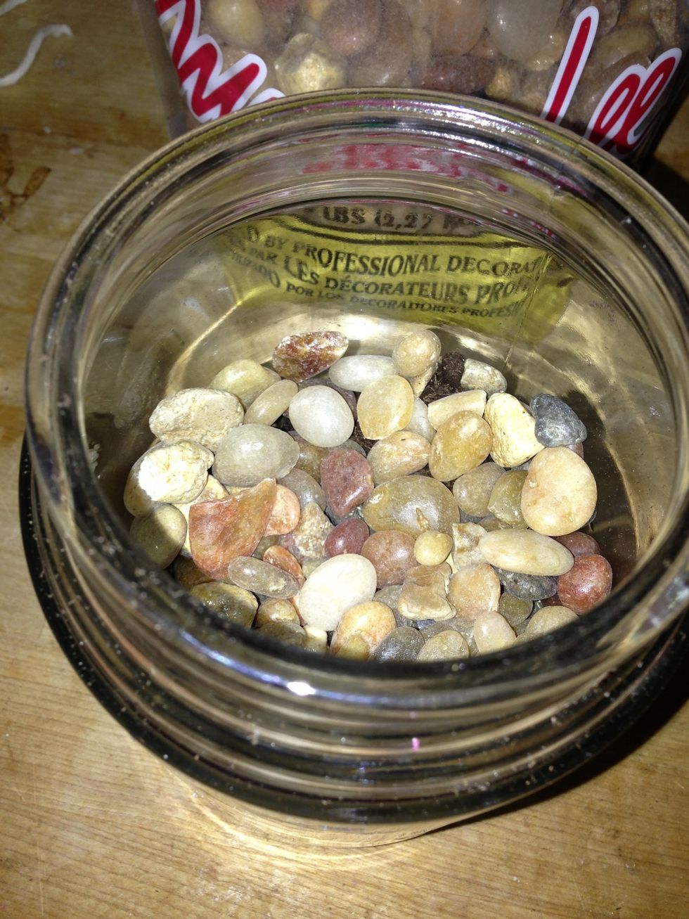 Pour gravel on top - enough all dirt covered.