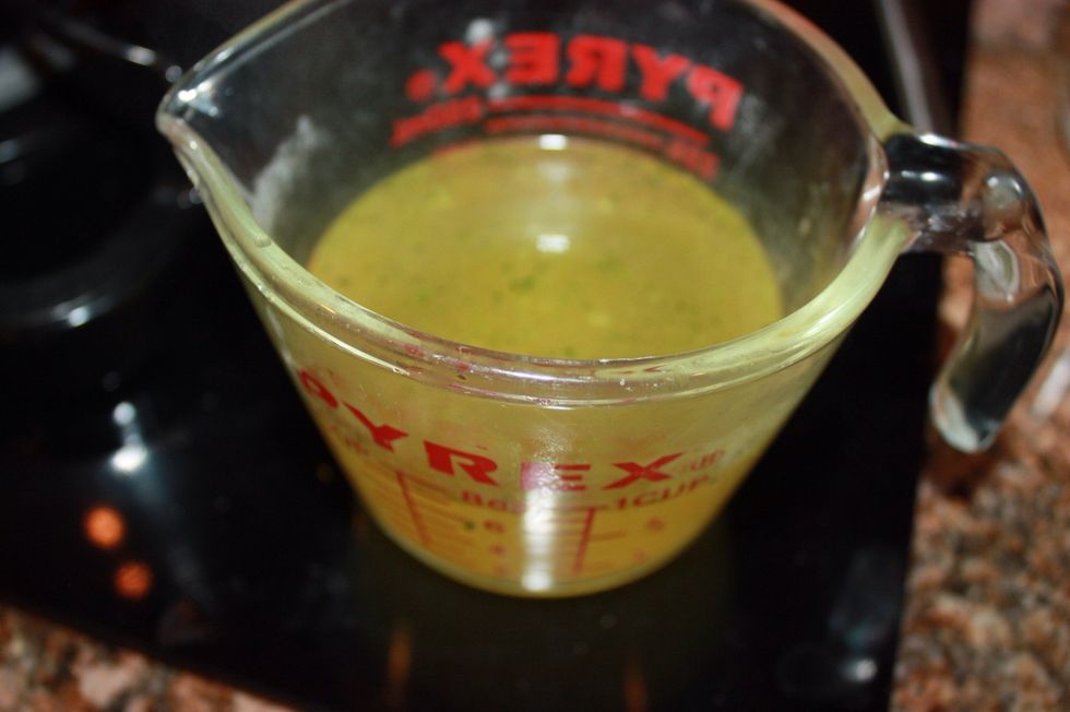 Pour in 2 cups of vegetable broth