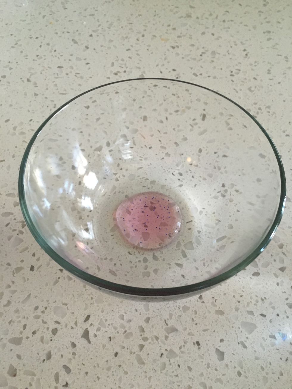 pour in 4 tsp of your hand sanitizer in a bowl (it depends on how big your perfume bottle is)