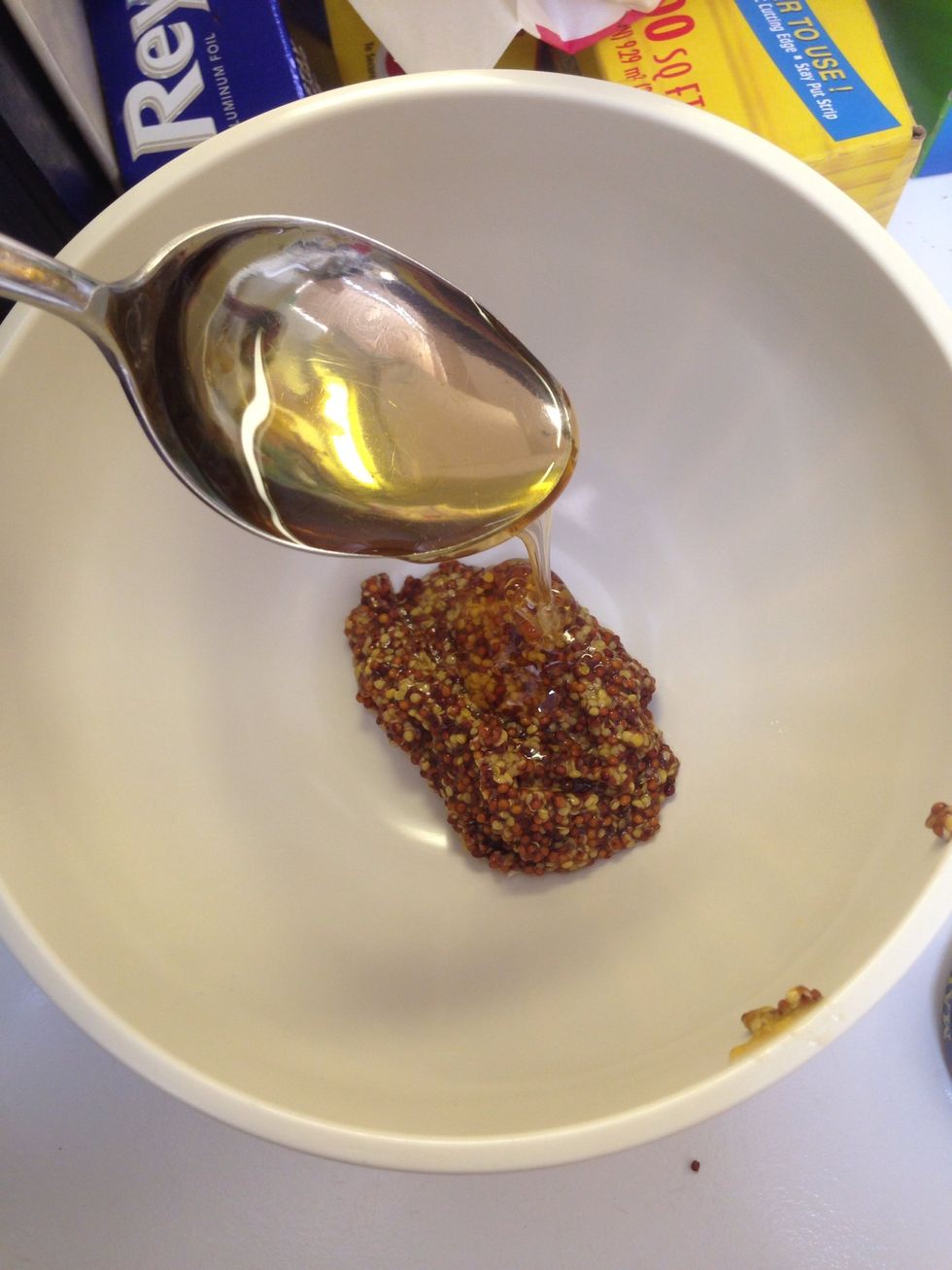 Pour in a tablespoon (or two) of honey.